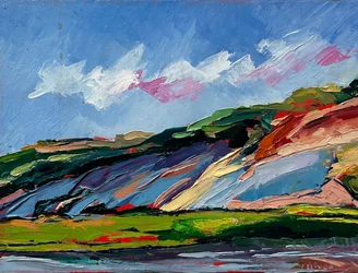 Colorful Textured Landscape