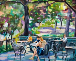 Leisurely Outdoor Cafe