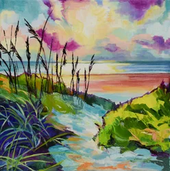 Vibrant Beach Sunset