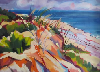 Vibrant Coastal Dunes