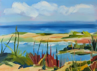 Vibrant Coastal Landscape