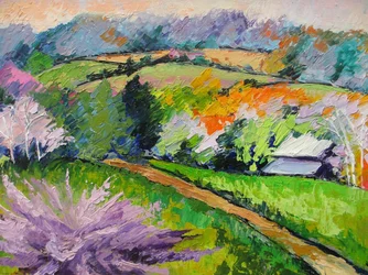Vibrant Countryside Path