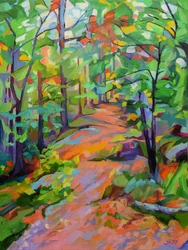 Vibrant Forest Path