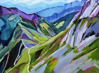 Vibrant Mountain Trail