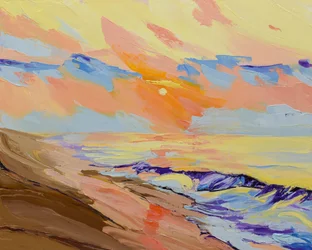 Vibrant Ocean Sunset