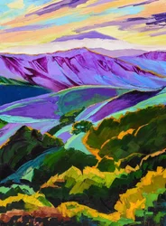 Vibrant Valley Sunset