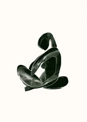 Abstract Seated Figure