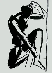 Graceful Seated Nude