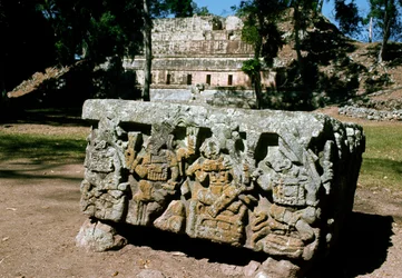 Altar Q with the coronation of the King of the Rising Sun, 776 AD