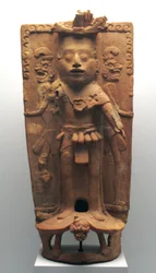 Incense Burner in the Form of the Corn God on a Tortoise, North Yucatan Peninsula, Postclassic Period, 900-1000 AD
