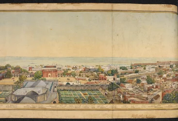 Section of a panorama of Delhi