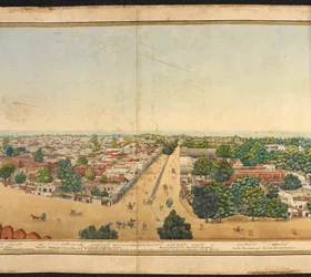 Section of a panorama of Delhi