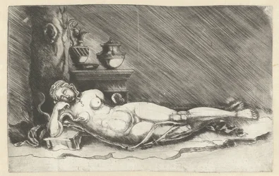 Death of Cleopatra with Snake