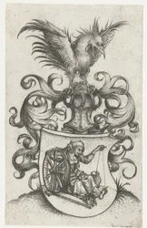 Coat of Arms with Old Twining Woman