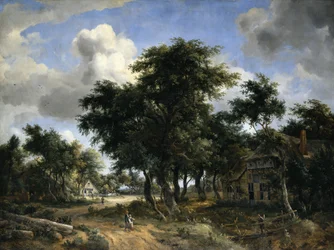 Village Road beneath Trees