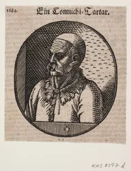 Bust of a Man with Beard and Calotte; 3/4 Profile Towards the Left