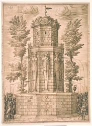 Fountain with Caryatids