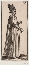 Standing Beardless Man Facing Right