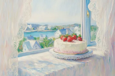 Strawberry Cake Summer View
