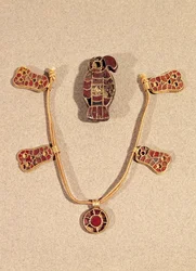 Eagle-shaped Brooch and a Necklace