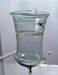 Merovingian art: glass. Gaul 6th century. Musee national d