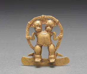 Double-Headed Figure Pendant