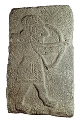 Hittite Archer, from the Palace of Kapara, King of Guzana, in Tell Halaf, 9th century BC (low relief on stone)