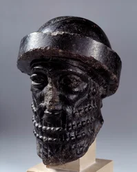 Head carved in diorite called Hammurabi