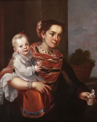Morisca Woman and Albino Girl