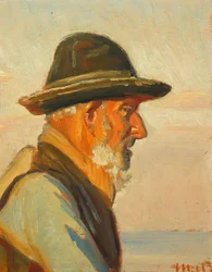 A Fisherman from Skagen in the Sunlight