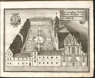 The Carmelite Monastery in Munich, Viewed from East to West