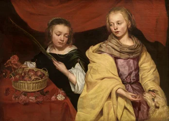 Two Girls as Saint Agnes and Saint Dorothea, c. 1650