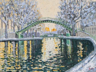 Canal Saint Martin in Winter, 2003