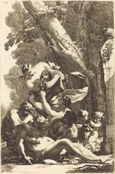 Drunken Silenus Supported by Two Fauns