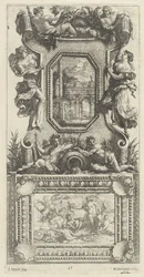 Ornamental Panel Surmounted by a Naiad and a River God