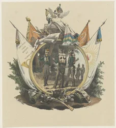 Medallion with Volunteer Hunters of the Utrecht University, 1830