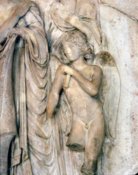 Angel, Venice marble, early 16th century. Funeral ceremony, detail, Louvre Museum.