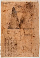 Autograph architectural studies and poetic fragments