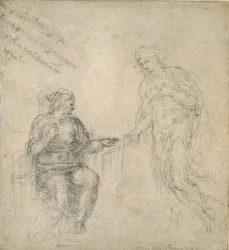 Christ bidding farewell to his Mother after the Resurrection