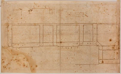 Floor plan for the facade of San Lorenzo