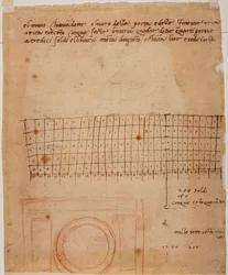 Sketch for a Window, Autograph Annotations and Graphic Calculation