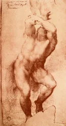 Study for one of the figures of the Last Judgement