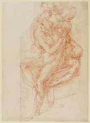 Study of Lazarus and two Attendant Figure