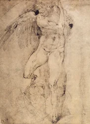 Study of an angel for the Last Judgement