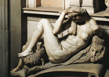 The Night, detail from the tomb of Giuliano de