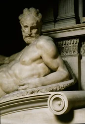 The Twilight Allegory. Tomb of Laurent II of Medicis. Marble Sculpture 1531