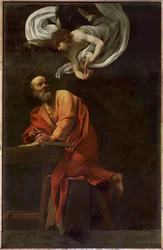 Saint Matthew Writing, Inspired by an Angel