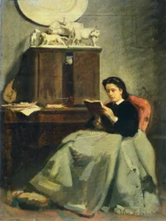 Wife reading
