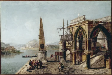 Imaginary View with Obelisk