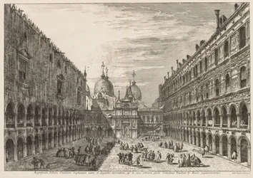 Views of Venice: The Courtyard of the Ducal Palace